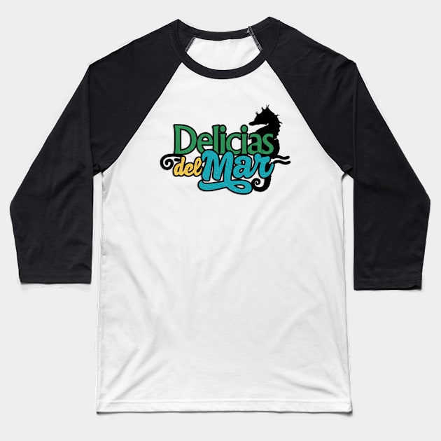 Delicias Del Mar Baseball T-Shirt by Diego-t